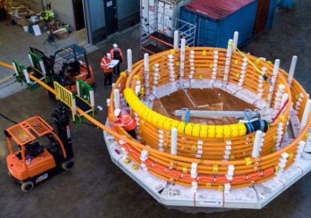 Flexible pipe bend limiter installation