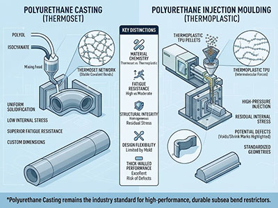 Polyurethane Casting vs. Injection Moulding: Which Bend Restrictor Offers Better Subsea Durability