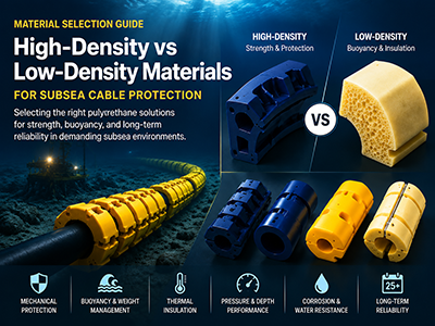 Choosing the Right Polyurethane Material for Bend Limiters, Buoyancy Modules, and Cable Protection
